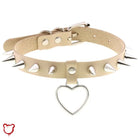 The Cursed Closet 'Enraged' Spike heart choker at $14.99 USD