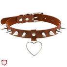 The Cursed Closet 'Enraged' Spike heart choker at $14.99 USD