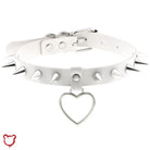 The Cursed Closet 'Enraged' Spike heart choker at $14.99 USD