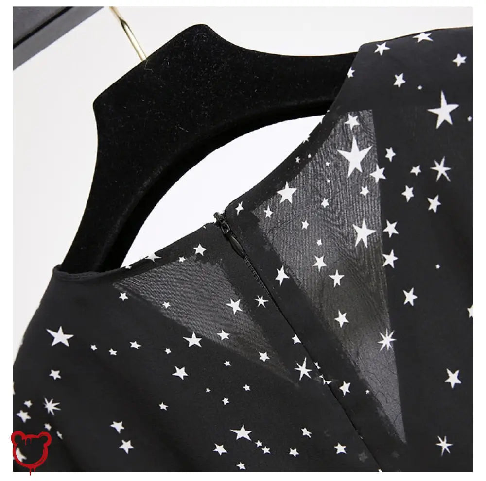 Galactic Black Star Plus Romper Black / L Clothing