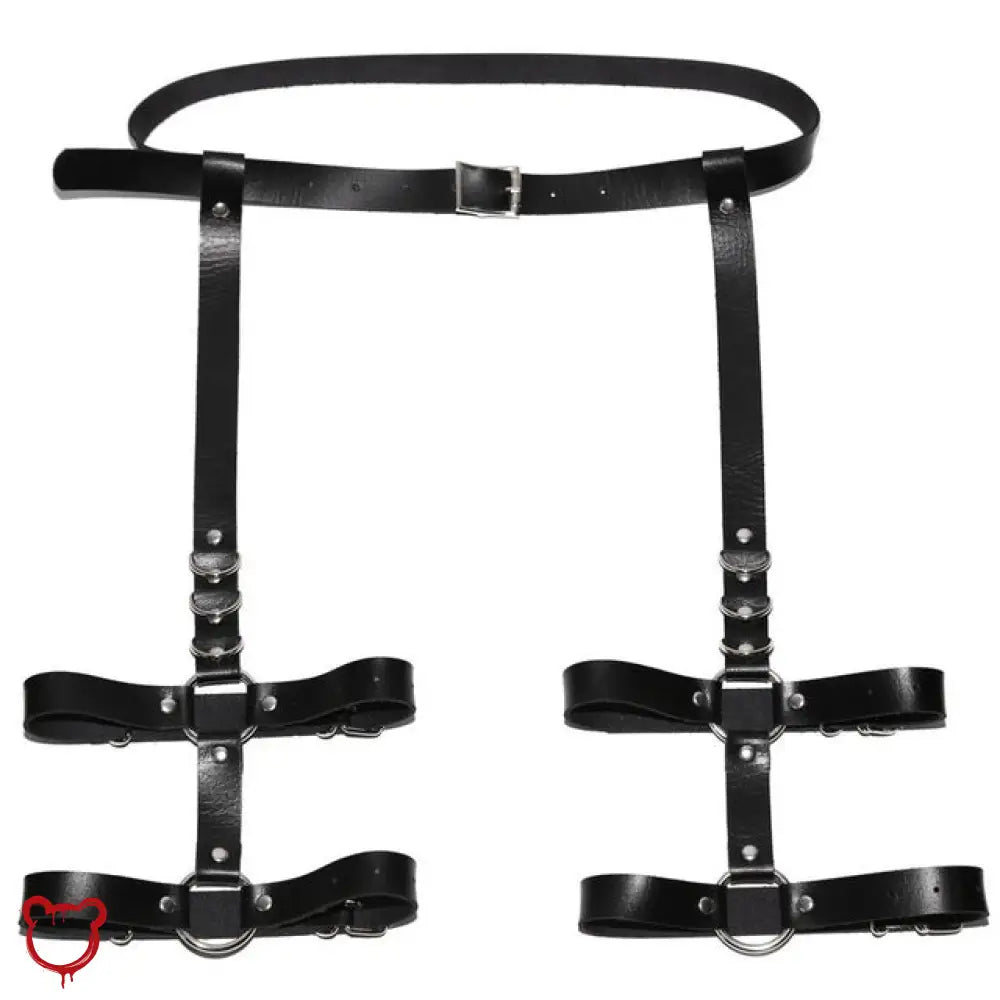 The Cursed Closet Double garter harness at $17.99 USD