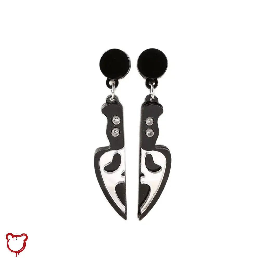 Ghost Face Earrings Accessories