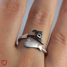 Go Riding Witch Broom Ring Jewellery