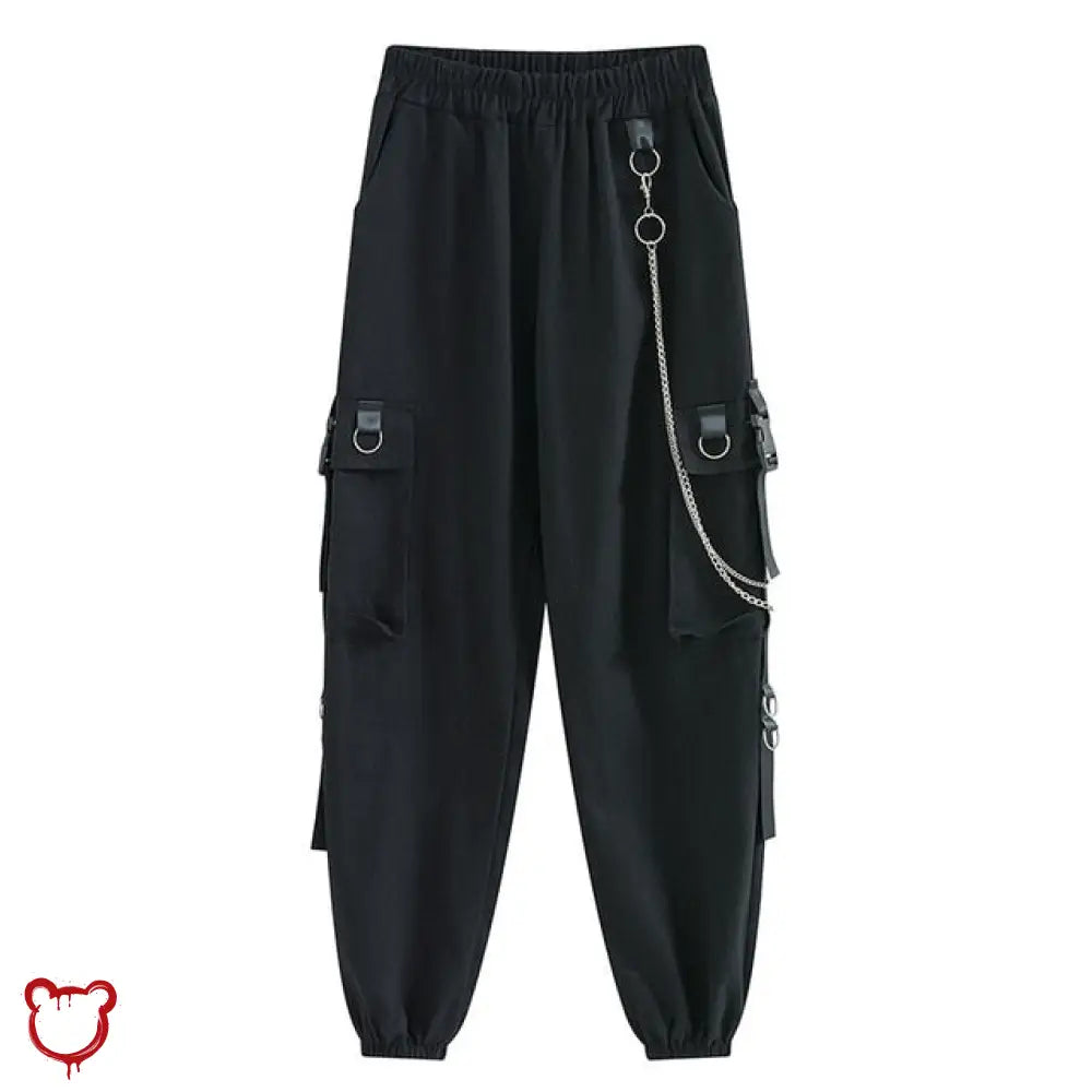 Goth Cargo Pants - End Train Black / M Clothing