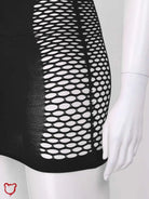 Goth Fishnet Bodycon Dress Clothing