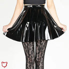 Goth Leather Latex Skirt Color 0 / S