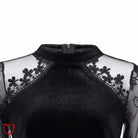 Goth Velvet Lace Dress Black / L Clothing