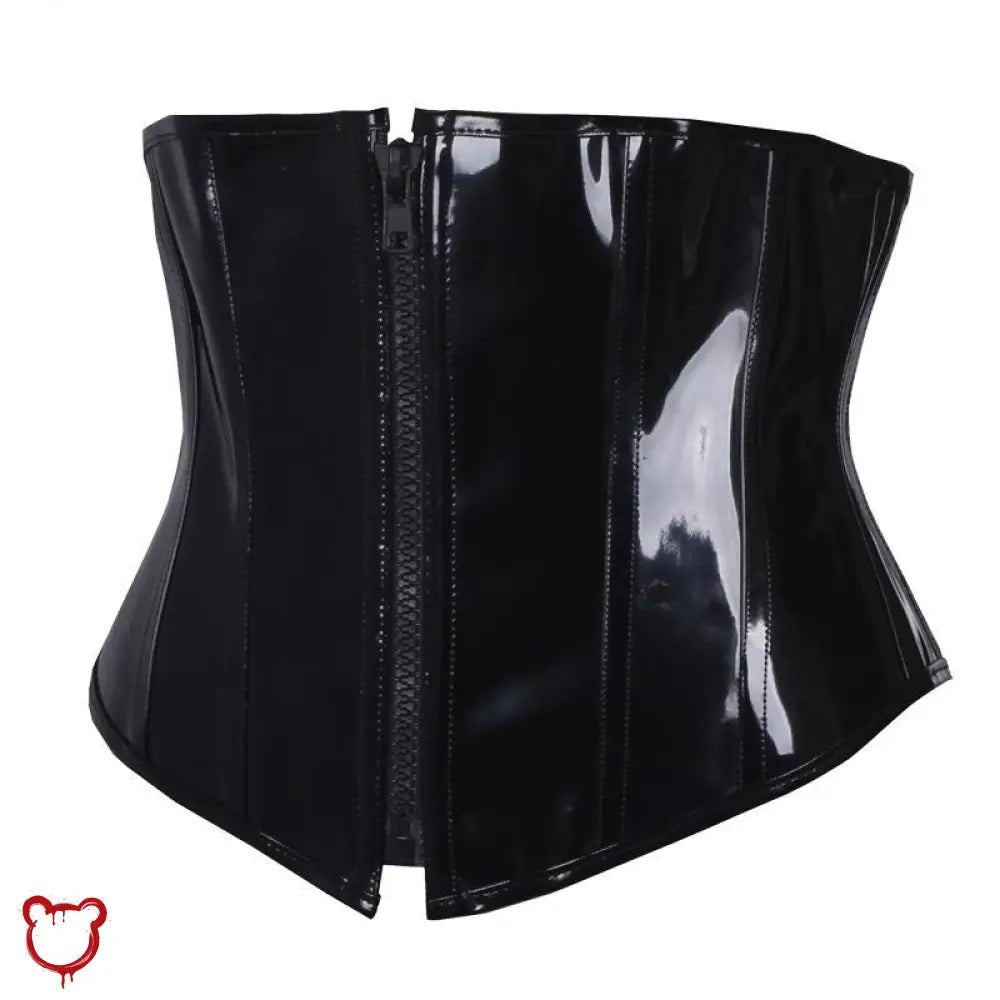 Goth Waist Corset in Serpent Black - The Cursed Closet