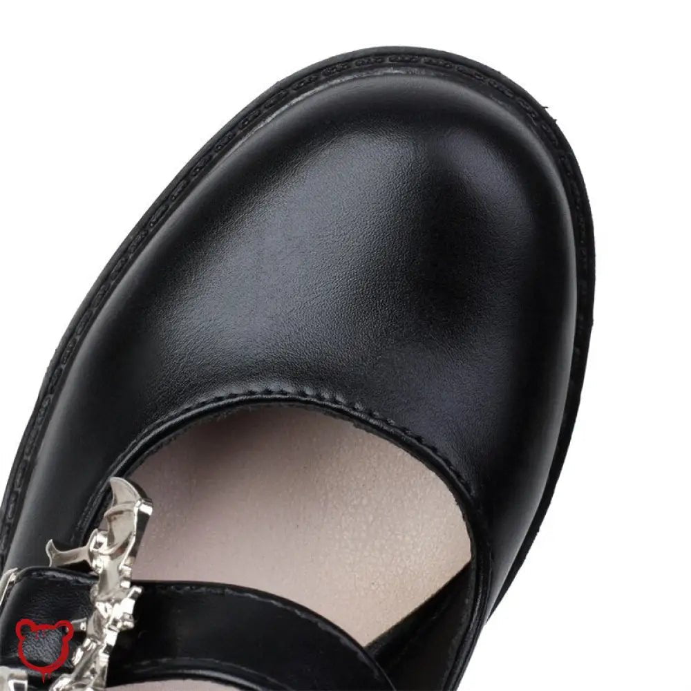 Gothic Bat Buckle Boots - The Cursed Closet