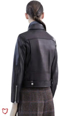Gothic Black Leather Jacket Black / L Clothing