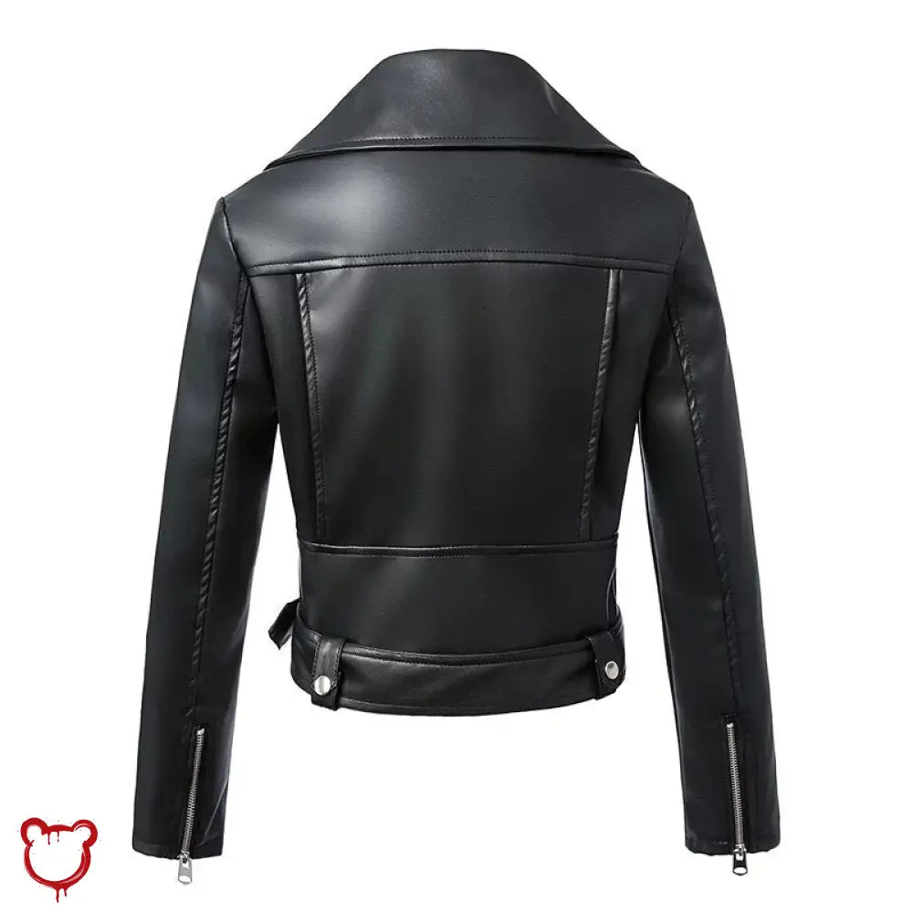 Gothic Black Leather Jacket Black / M Clothing