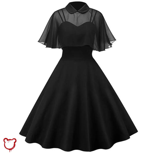 Gothic Butterfly Strap Dress Black / S Clothing