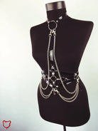 Gothic Chain Harness For Slaves. Accessories