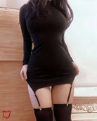 Gothic Garter Bodycon Dress Clothing