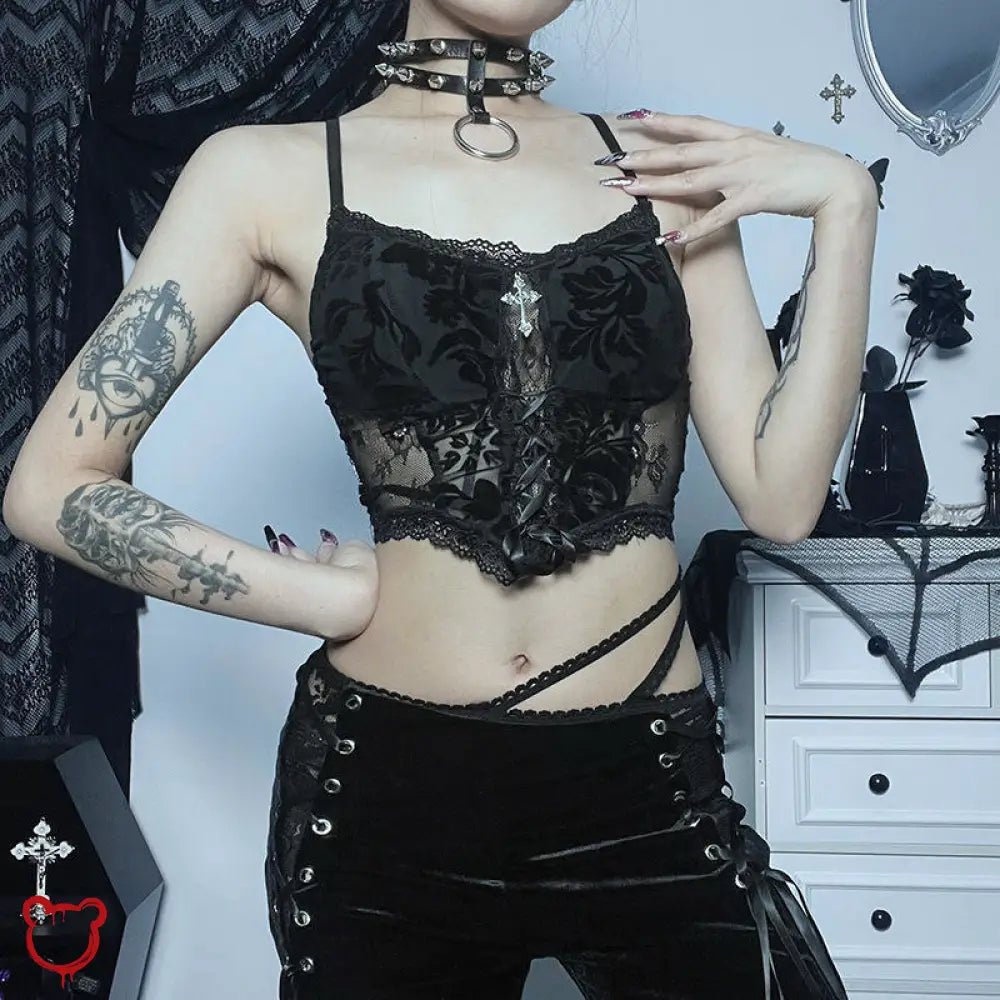 Gothic Lace Tank - The Cursed Closet