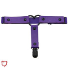 The Cursed Closet 'Dark times' Black faux leather leg garter (15 colours) at $13.99 USD