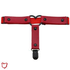 The Cursed Closet 'Dark times' Black faux leather leg garter (15 colours) at $13.99 USD