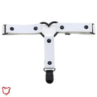 The Cursed Closet 'Dark times' Black faux leather leg garter (15 colours) at $13.99 USD