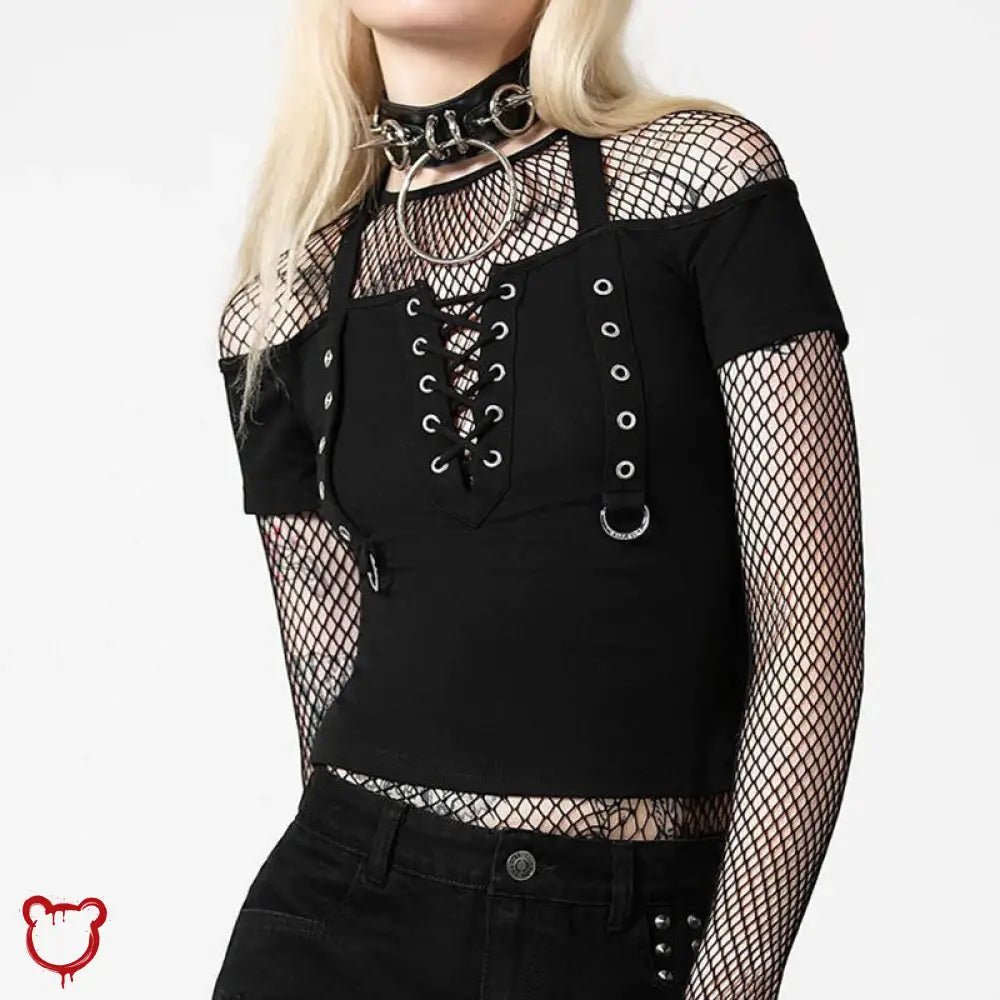 Gothic Off - Shoulder Crop Maximum - The Cursed Closet