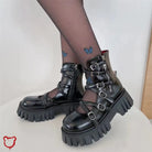 Gothic Platform Boots Footwear