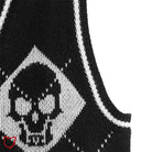 Gothic Skull Checkerboard Sweater Clothing