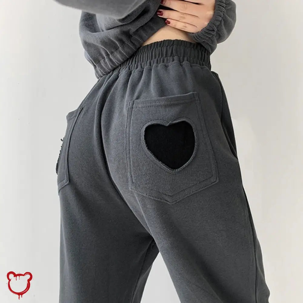 Gray/Black Jogger Pants Clothing