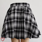 Grey Black Pleated Skirt Showcase / S Clothing