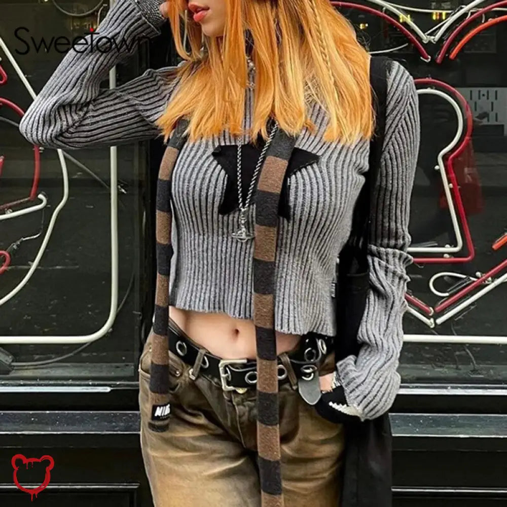 Grey Star Sweater With Demon Apparel & Accessories