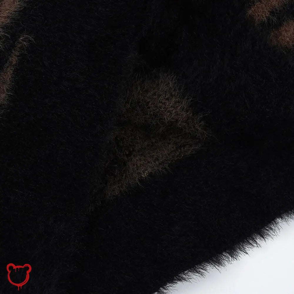 Grunge Brown Stripe Cardigan - The Cursed Closet