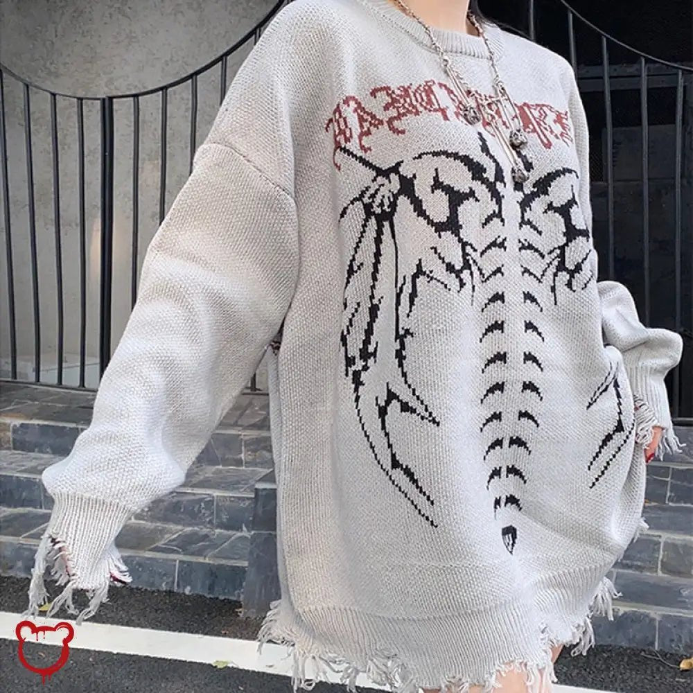Grunge Femme Fatale Sweater - The Cursed Closet