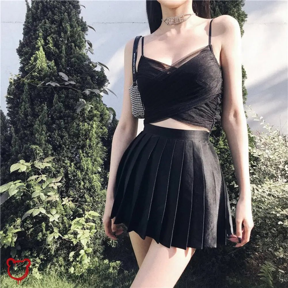 "Grunge Mesh Cami Top" - The Cursed Closet