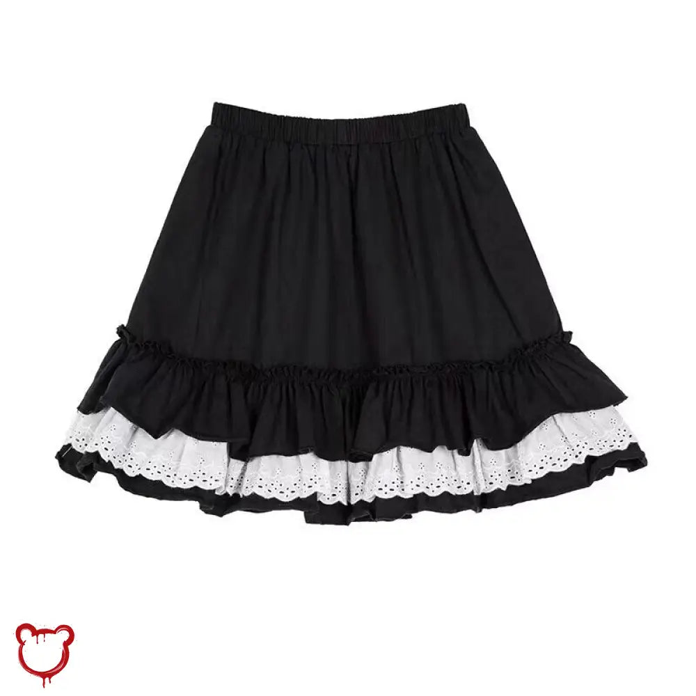 Grunge Ruffle Skirt In Apparition Clothing