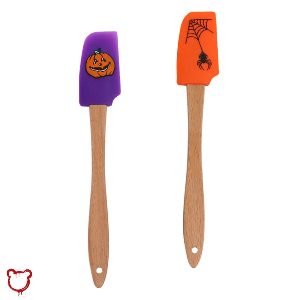 Halloween Kitchen Spatula Set 2 Pcs Purple Orange Homeware