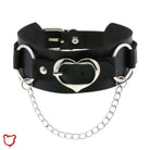 The Cursed Closet Heart chain buckle choker at $14.99 USD
