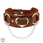 The Cursed Closet Heart chain buckle choker at $14.99 USD