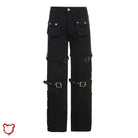 Hellbound Loose Strap Pants Black / M Clothing