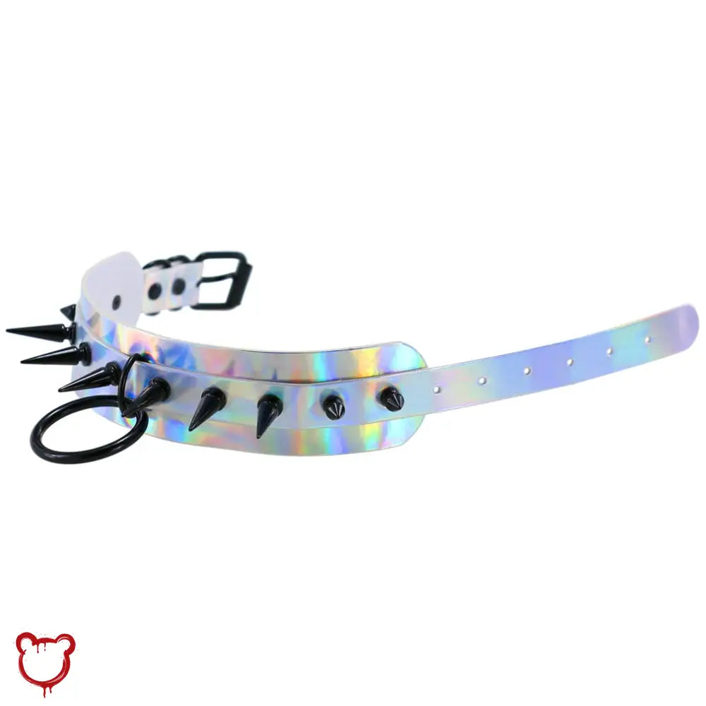 Holo Black Spike Choker (4 Shades) Jewellery