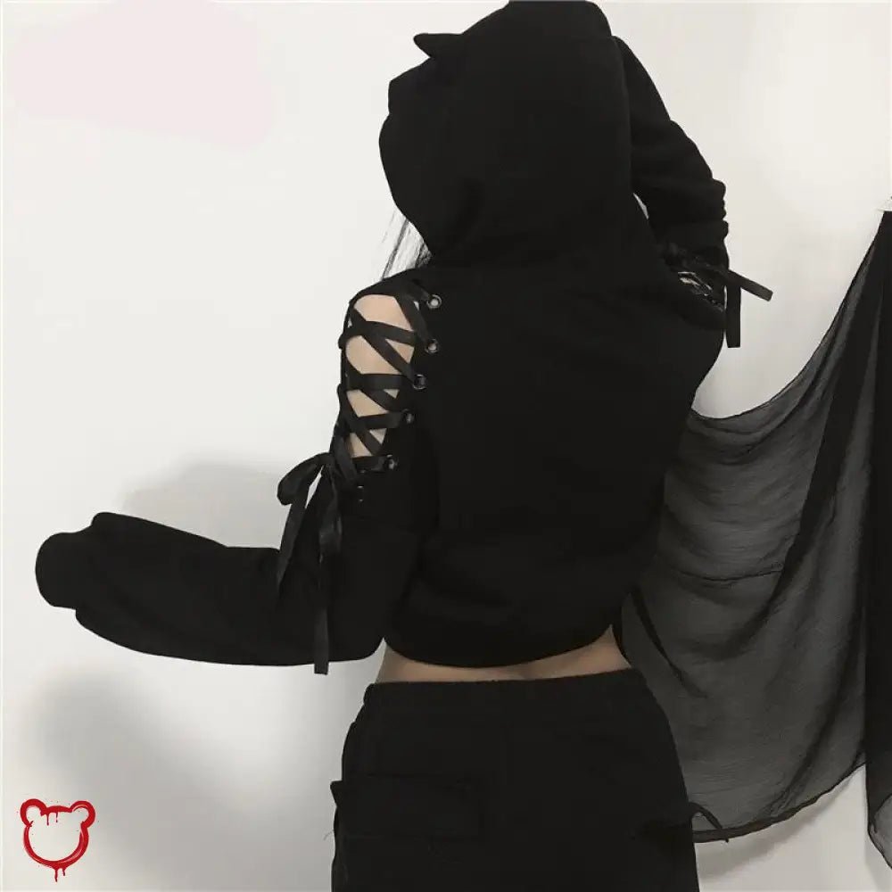 Ivy's Black Cat Hoodie - The Cursed Closet