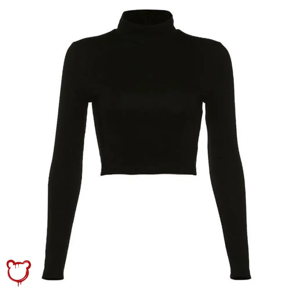 The Cursed Closet 'Jetlag' Black Backless Top at $29.99 USD