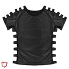 Leather Mens Tee Shirt Black / L Clothing