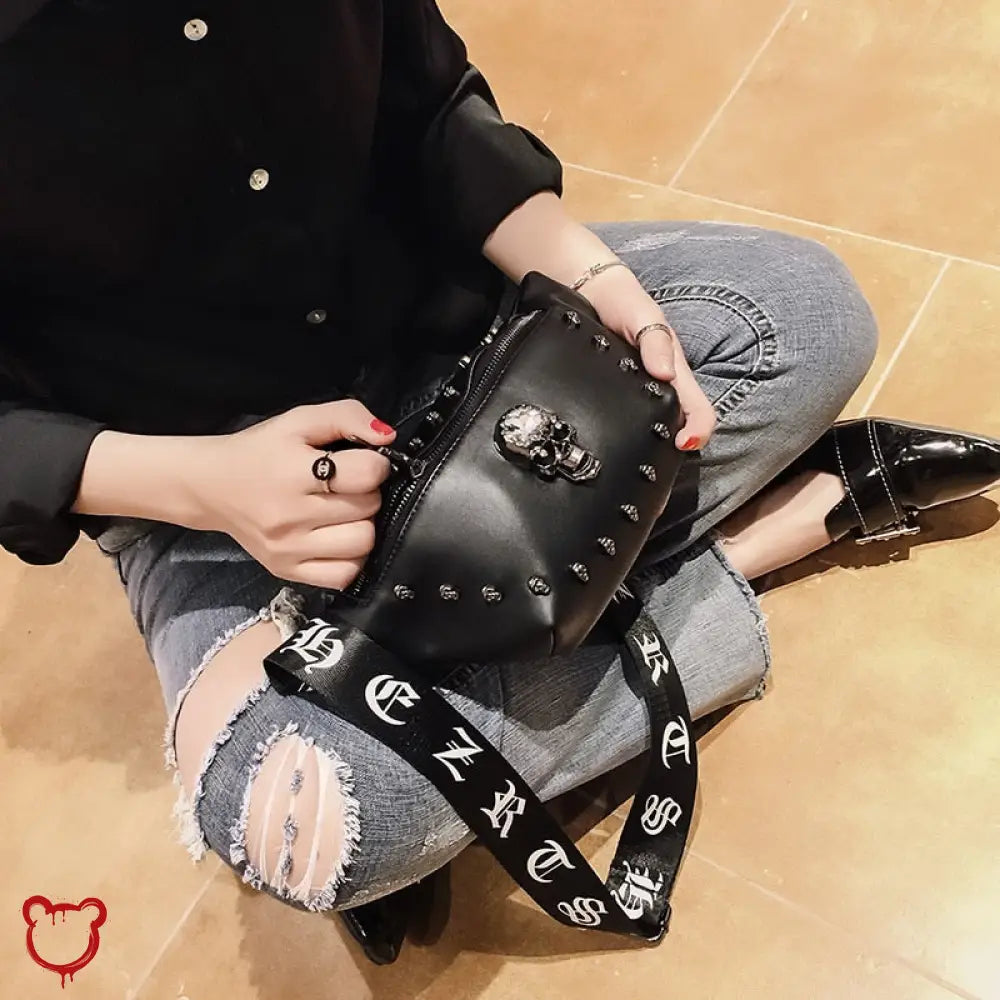 Leather Skull Waist Bag - Unisex Accessories