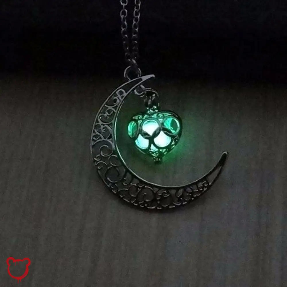 Lunas Glow Necklace Dark Blue Jewellery