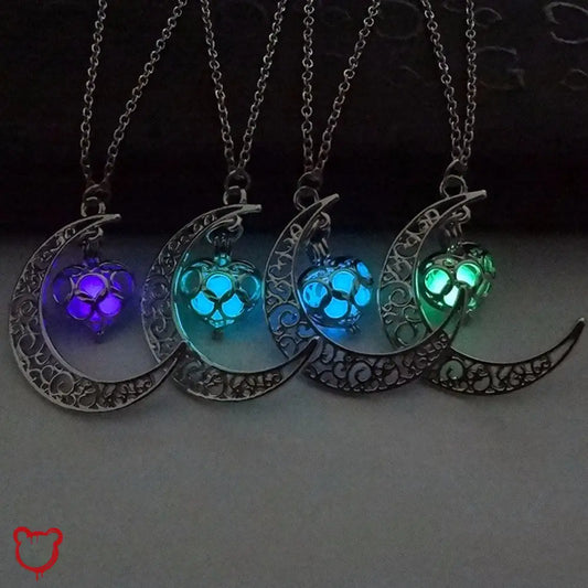 Lunas Glow Necklace Green Jewellery