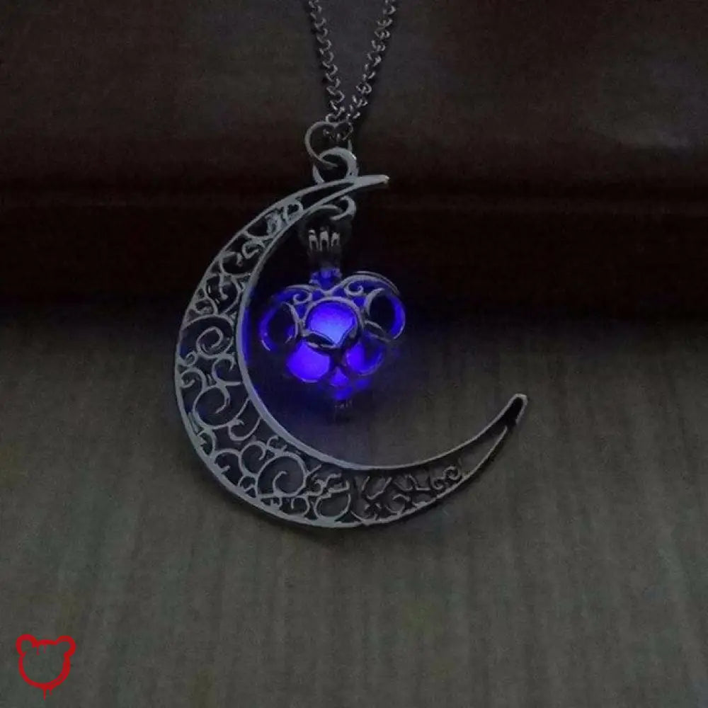 Lunas Glow Necklace Purple Jewellery
