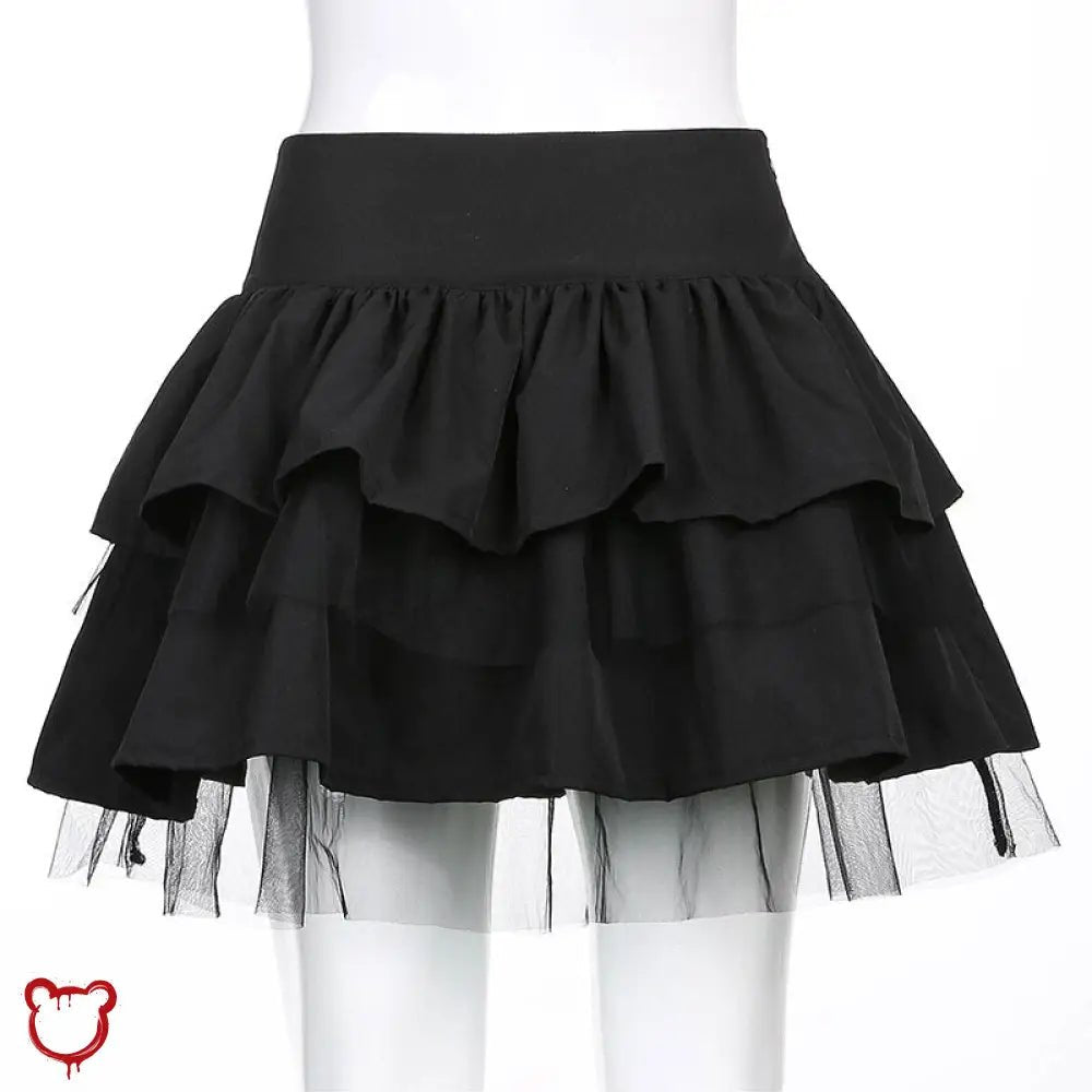 Madness Pleated Skirt: Black Grunge - The Cursed Closet