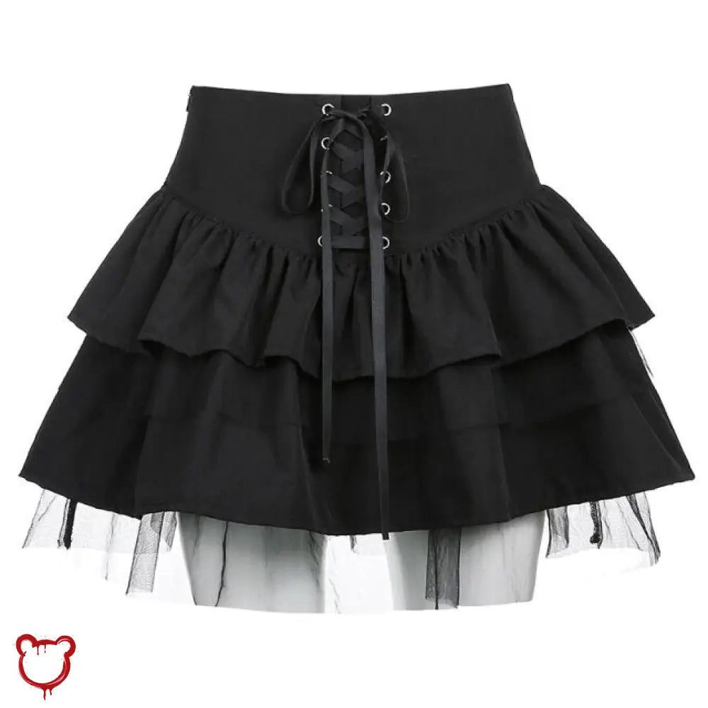 Madness Pleated Skirt: Black Grunge - The Cursed Closet