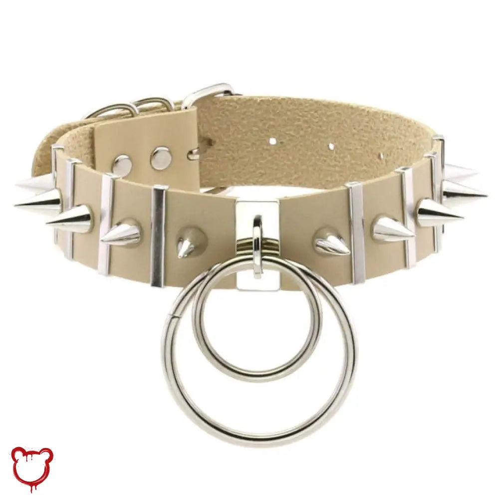 The Cursed Closet 'Melancholy' Punk metal ring choker (13 colours) at $15.99 USD