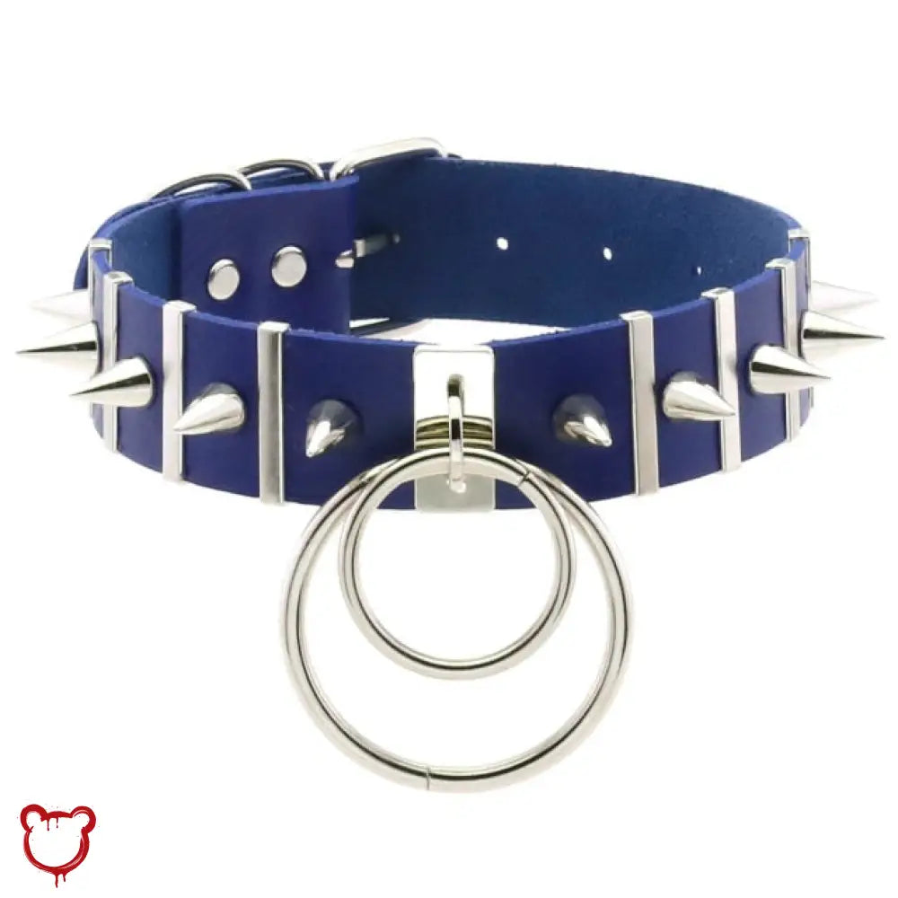 The Cursed Closet 'Melancholy' Punk metal ring choker (13 colours) at $15.99 USD
