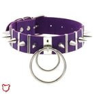 The Cursed Closet 'Melancholy' Punk metal ring choker (13 colours) at $15.99 USD