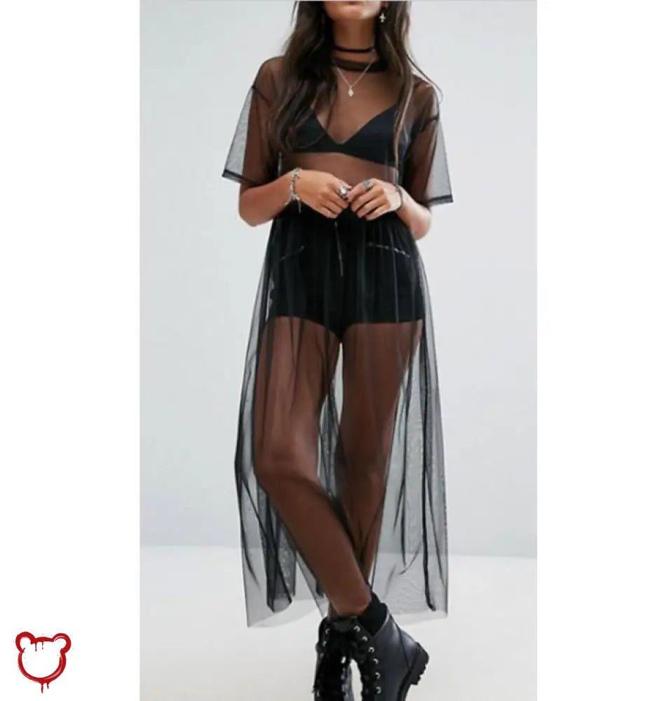 "Mesh Maxi Dress: Swamp Thing" - The Cursed Closet